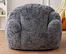 shredded foam filled sofa, memory foam bean bag sofa, oversized bean bag chair, faux fur bean bag
